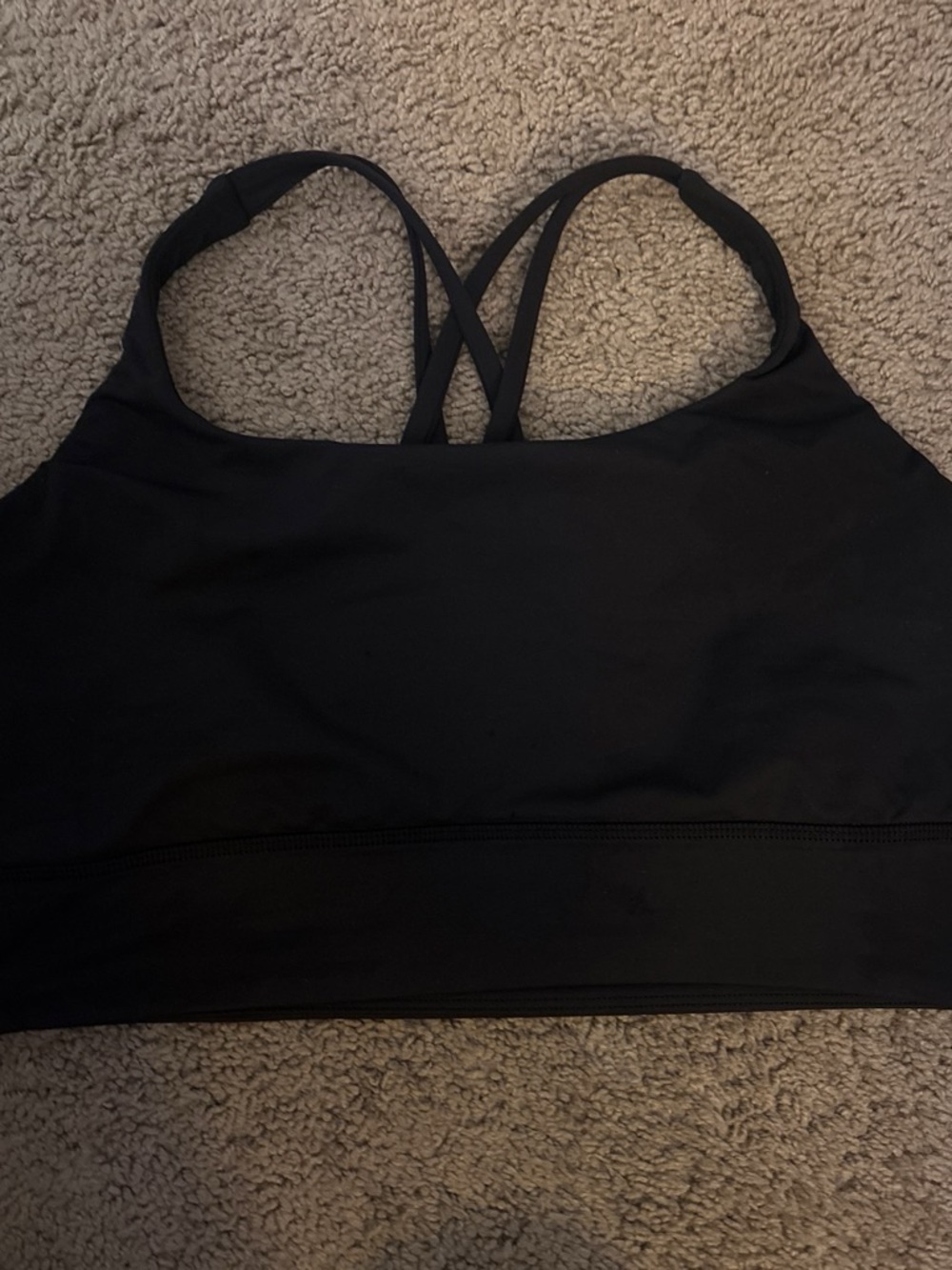lululemon athletica Black Energy Longline Sports Bra